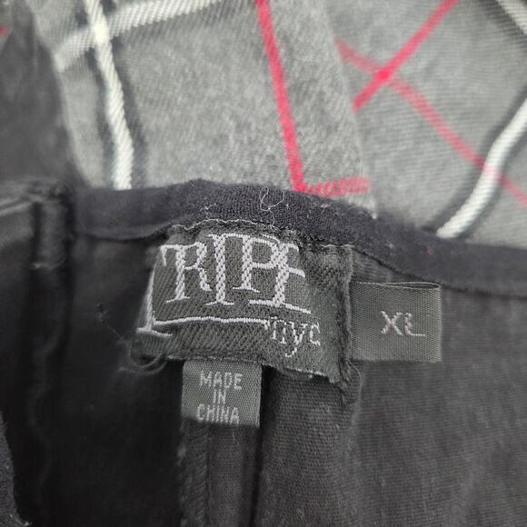 Tripp NYC Womens L Gray Plaid Corset Top Halter Y2K 90’s Fairy Goth Milkmaid - Picture 6 of 7